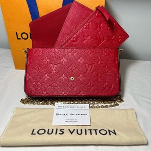 SOLD Authentic Louis Vuitton Felicie Pochette Monogram Empreinte Leather